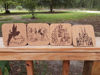Picture of 4 Pack 4 inch (101mm) Square Cork Premium Coasters